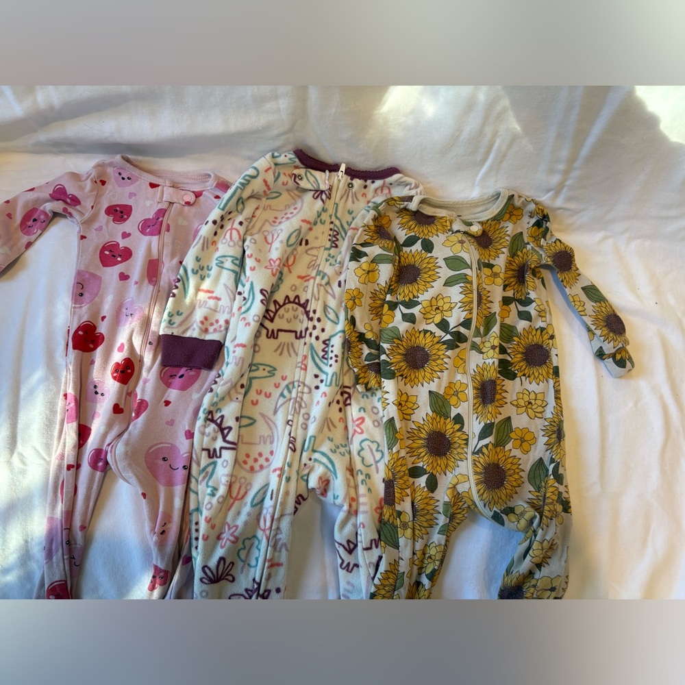 12-18 month girls Adorable Baby Onesies Set
